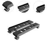 Maxbell Computer Host Stand Floor Cart Retractable Movable Host Rack for Home Office Black