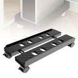 Maxbell Computer Host Stand Floor Cart Retractable Movable Host Rack for Home Office Black