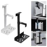 Maxbell Mainframe Hanger Flexible Sturdy Universal PC Case Holder for Home Side Wall White
