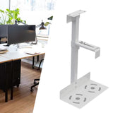 Maxbell Mainframe Hanger Flexible Sturdy Universal PC Case Holder for Home Side Wall White