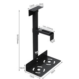Maxbell Mainframe Hanger Flexible Sturdy Universal PC Case Holder for Home Side Wall Black