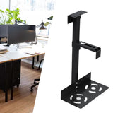 Maxbell Mainframe Hanger Flexible Sturdy Universal PC Case Holder for Home Side Wall Black