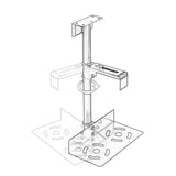 Maxbell Computer CPU Stand Sturdy Under Desk Computer Mount for Wall Under The Table