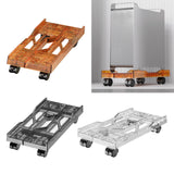 Maxbell Desktop CPU Rolling Stand Hollow Design Computer Case Stand for School Room Orange