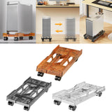 Maxbell Desktop CPU Rolling Stand Hollow Design Computer Case Stand for School Room Orange