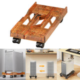 Maxbell Desktop CPU Rolling Stand Hollow Design Computer Case Stand for School Room Orange