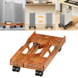 Maxbell Desktop CPU Rolling Stand Hollow Design Computer Case Stand for School Room Orange
