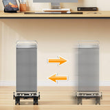 Maxbell Desktop CPU Rolling Stand Hollow Design Computer Case Stand for School Room Orange