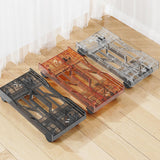 Maxbell Desktop CPU Rolling Stand Hollow Design Computer Case Stand for School Room Orange