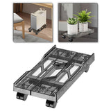 Maxbell Desktop CPU Rolling Stand Hollow Design Computer Case Stand for School Room Gray