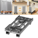 Maxbell Desktop CPU Rolling Stand Hollow Design Computer Case Stand for School Room Gray