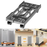 Maxbell Desktop CPU Rolling Stand Hollow Design Computer Case Stand for School Room Gray