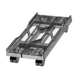 Maxbell Desktop CPU Rolling Stand Hollow Design Computer Case Stand for School Room Gray