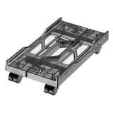 Maxbell Desktop CPU Rolling Stand Hollow Design Computer Case Stand for School Room Gray