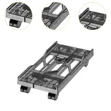 Maxbell Desktop CPU Rolling Stand Hollow Design Computer Case Stand for School Room Gray