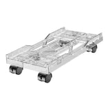 Maxbell Desktop CPU Rolling Stand Hollow Design Computer Case Stand for School Room White