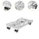 Maxbell Desktop CPU Rolling Stand Hollow Design Computer Case Stand for School Room White
