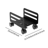 Maxbell Hollow Computer Case Holder Easy Installation Floor Cart Computer Host Stand