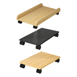 Maxbell Desktop CPU Wooden Rolling Stand Mobile CPU Stand for Under Desk Gaming Room