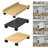Maxbell Desktop CPU Wooden Rolling Stand Mobile CPU Stand for Under Desk Gaming Room