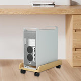 Maxbell Desktop CPU Wooden Rolling Stand Mobile CPU Stand for Under Desk Gaming Room