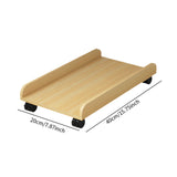 Maxbell Desktop CPU Wooden Rolling Stand Mobile CPU Stand for Under Desk Gaming Room