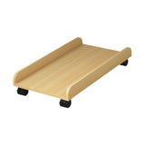 Maxbell Desktop CPU Wooden Rolling Stand Mobile CPU Stand for Under Desk Gaming Room
