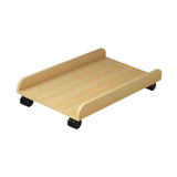 Maxbell Desktop CPU Wooden Rolling Stand Mobile CPU Stand for Under Desk Gaming Room