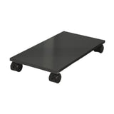 Maxbell Desktop CPU Wooden Rolling Stand PC Holder Cart for Under Desk Gaming School Black