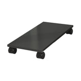 Maxbell Desktop CPU Wooden Rolling Stand PC Holder Cart for Under Desk Gaming School Black