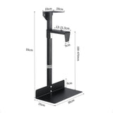 Maxbell PC Case Holder Heavy Duty Stable Sturdy Computer Case Holder for Office Home Black