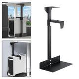 Maxbell PC Case Holder Heavy Duty Stable Sturdy Computer Case Holder for Office Home Black