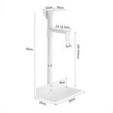Maxbell PC Case Holder Heavy Duty Stable Sturdy Computer Case Holder for Office Home White