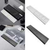 Maxbell Keyboard Wrist Rest Pad Support for Laptop Anti Slip Base Lightweight 36x8cm White