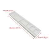 Maxbell Keyboard Wrist Rest Pad Support for Laptop Anti Slip Base Lightweight 36x8cm White