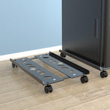 Maxbell Adjustable Mobile CPU Stand Ventilated Computer Tower Stand for Home Office Retractable
