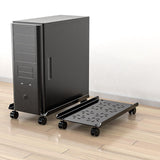 Maxbell Adjustable Mobile CPU Stand Ventilated Computer Tower Stand for Home Office Non Retractable