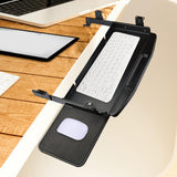 Maxbell Keyboard Tray Under Desk Slide Out Computer Keyboard Holder for Home Working Black