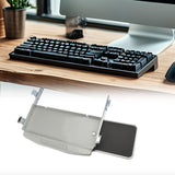 Maxbell Keyboard Tray Under Desk Slide Out Computer Keyboard Holder for Home Working Gray