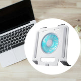 Maxbell Laptop Stand with Cooling Fan Stable Practical for Bedroom Apartments Travel Silver