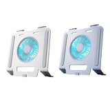 Maxbell Laptop Stand with Cooling Fan Stable Practical for Bedroom Apartments Travel Silver