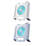 Maxbell Laptop Stand with Cooling Fan Stable Practical for Bedroom Apartments Travel Silver