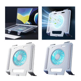 Maxbell Laptop Stand with Cooling Fan Stable Practical for Bedroom Apartments Travel Silver