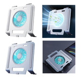Maxbell Laptop Stand with Cooling Fan Stable Practical for Bedroom Apartments Travel Silver