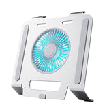 Maxbell Laptop Stand with Cooling Fan Stable Practical for Bedroom Apartments Travel Silver