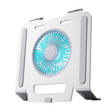 Maxbell Laptop Stand with Cooling Fan Stable Practical for Bedroom Apartments Travel Silver