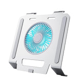 Maxbell Laptop Stand with Cooling Fan Stable Practical for Bedroom Apartments Travel Silver