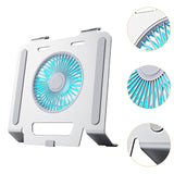 Maxbell Laptop Stand with Cooling Fan Stable Practical for Bedroom Apartments Travel Silver