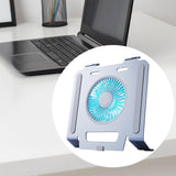 Maxbell Laptop Stand with Cooling Fan Stable Practical for Bedroom Apartments Travel Gray