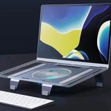 Maxbell Laptop Stand with Cooling Fan Stable Practical for Bedroom Apartments Travel Gray